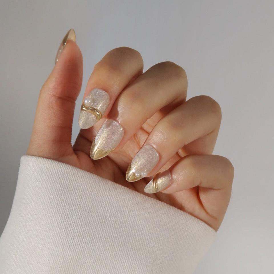 24k (Press-On Nails hechas a Mano)