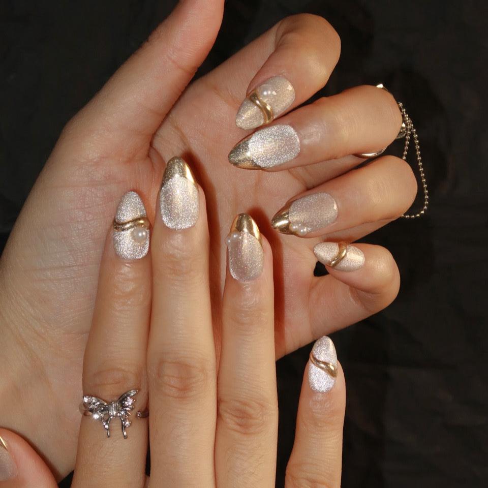 24k (Press-On Nails hechas a Mano)