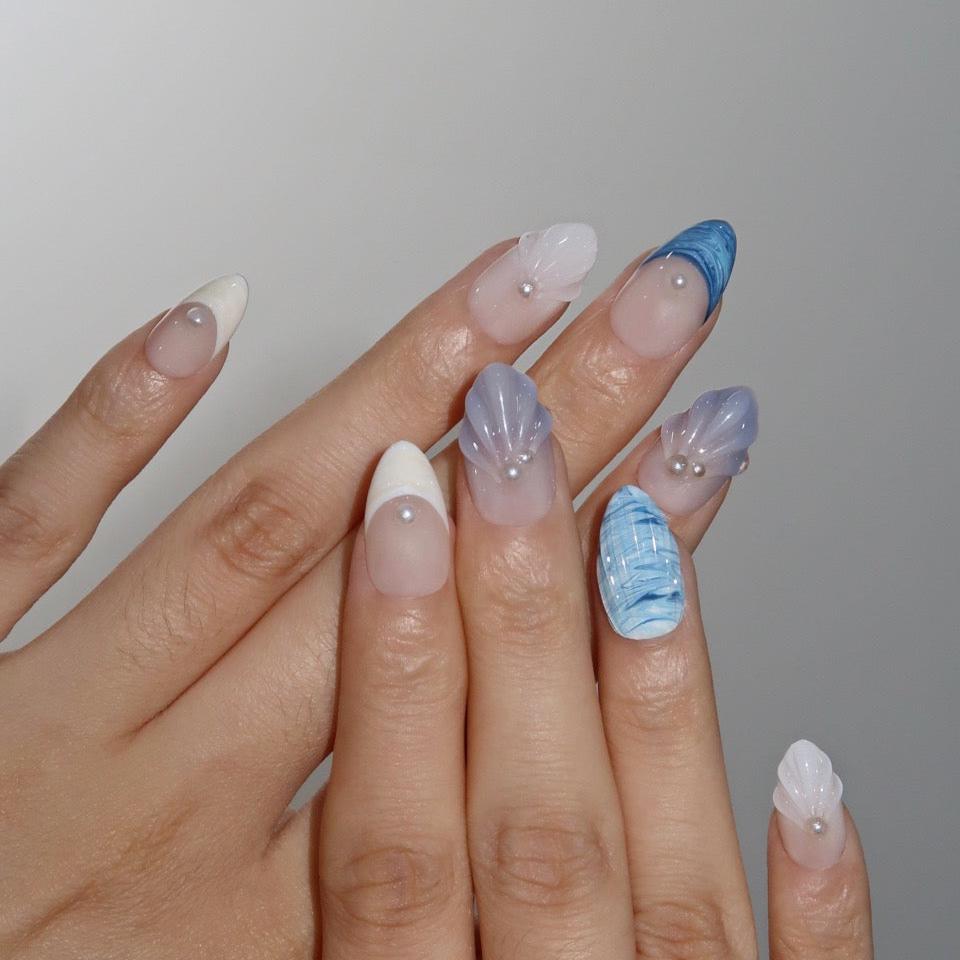 Oceana (Press-On Nails hechas a Mano)