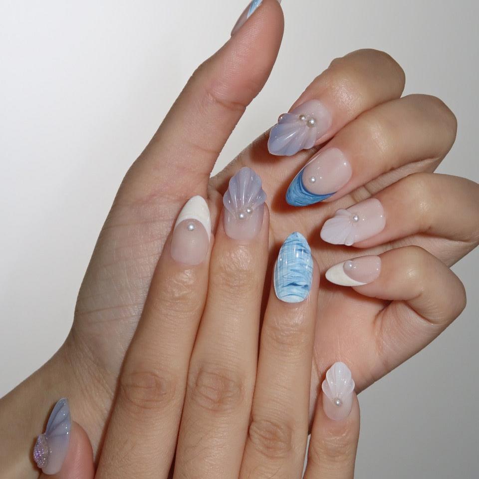 Oceana (Press-On Nails hechas a Mano)