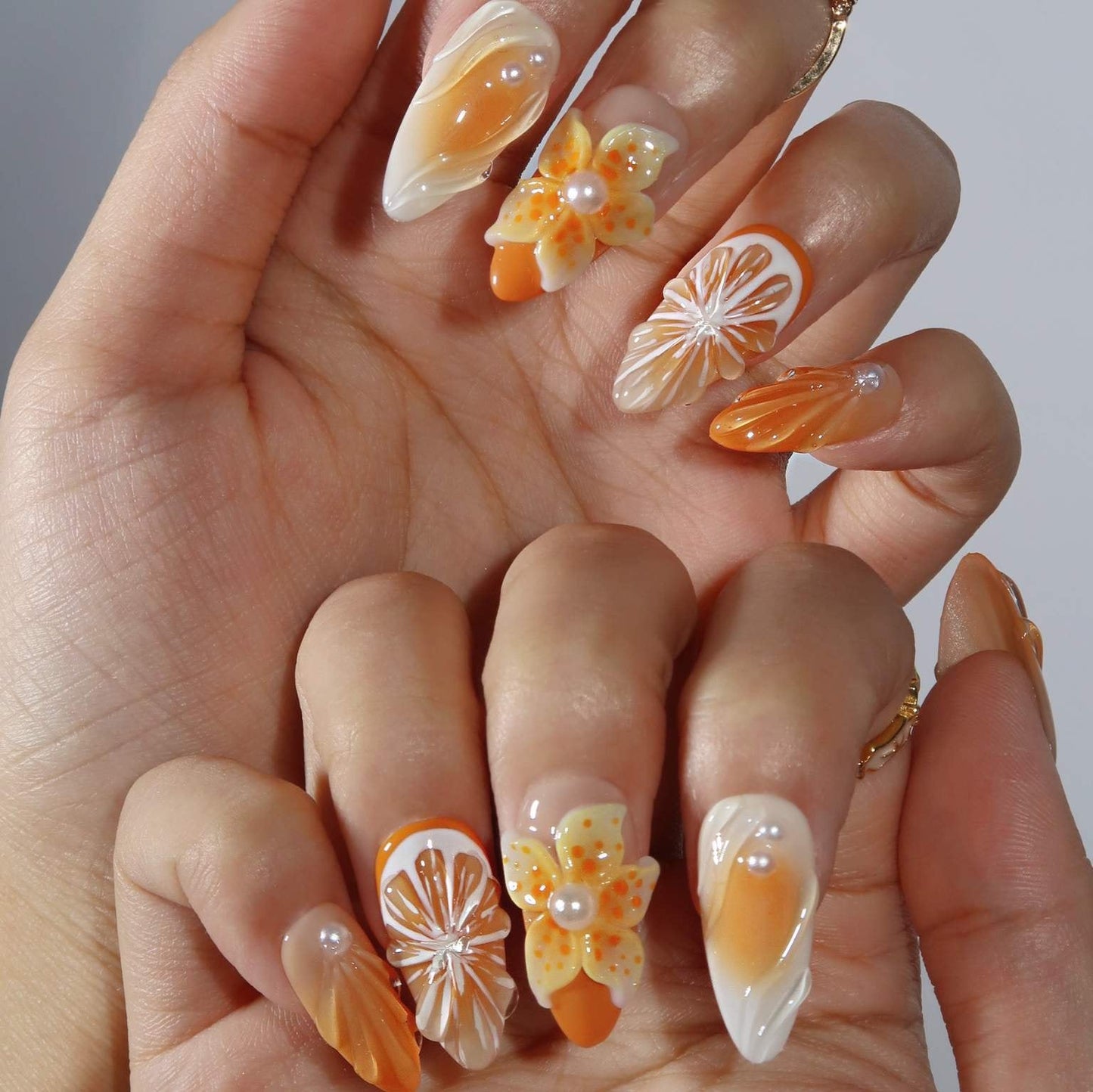 Tropicana (Press-On Nails hechas a Mano)