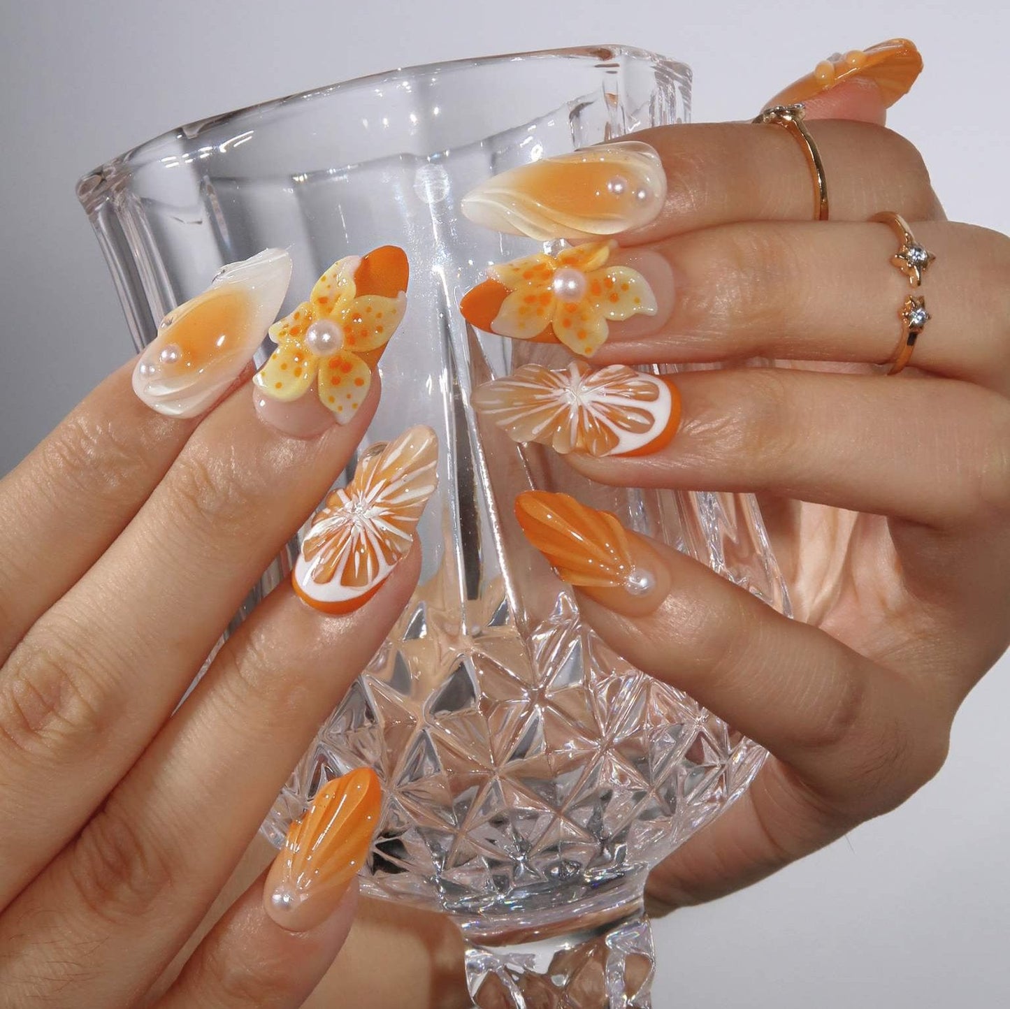 Tropicana (Press-On Nails hechas a Mano)