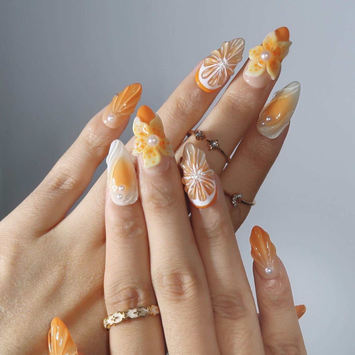 Tropicana (Press-On Nails hechas a Mano)