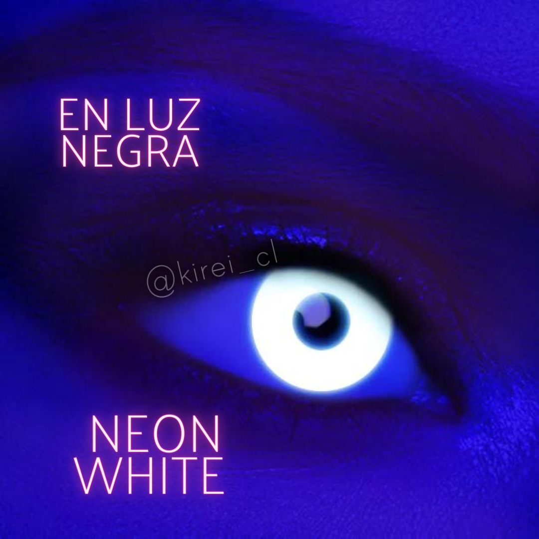 Neon White (Brillan en luz UV/Negra)